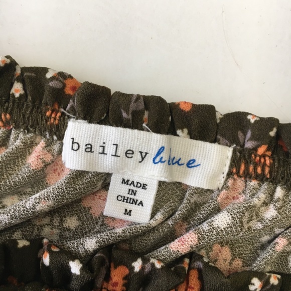 Bailey Blue Ditsy Tank Dress, Olive Rust - Picture 7 of 8